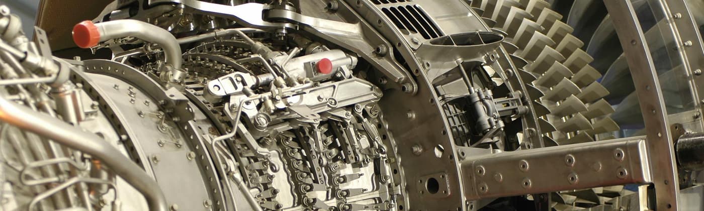 Technician performing aero engine testing to ensure safety and reliability. 