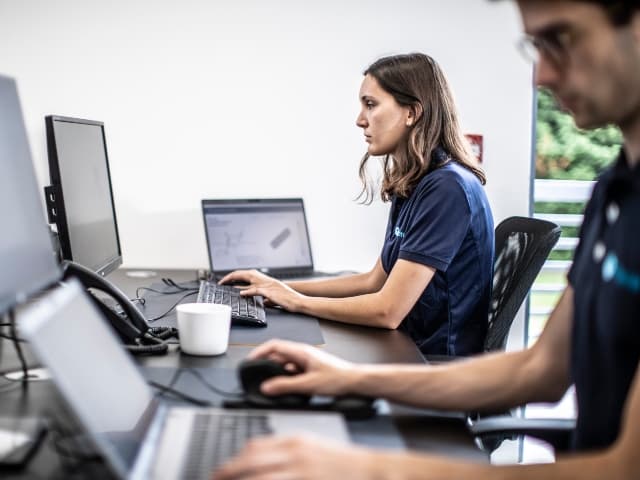 Digital simulation visual of a vehicle representing simulations by Element Digital Engineering