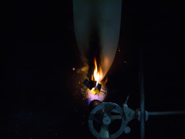 Textile flammability testing